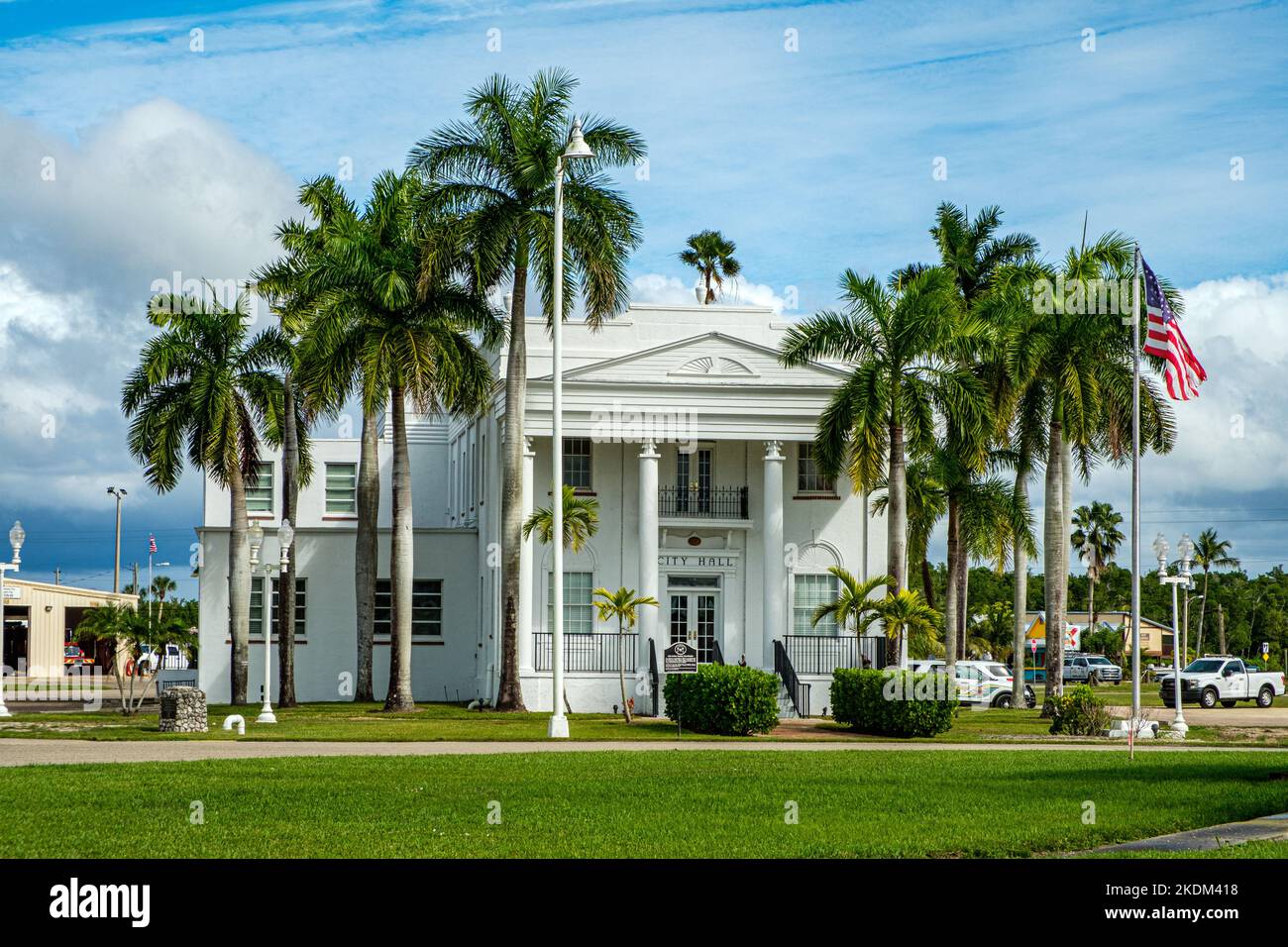 Palais de justice du comté de Old collier, Copeland Avenue, Everglades City, Floride Banque D'Images