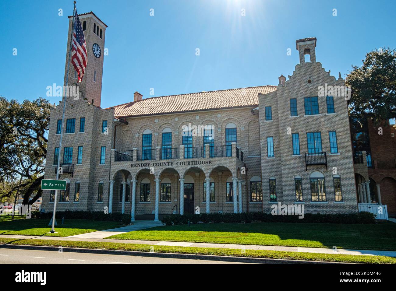 Hendry County Courthouse, East Hickpochee Avenue, LaBelle, Floride Banque D'Images