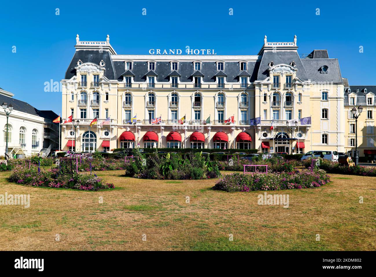 Cabourg Normandie France. Le Grand Hotel Banque D'Images