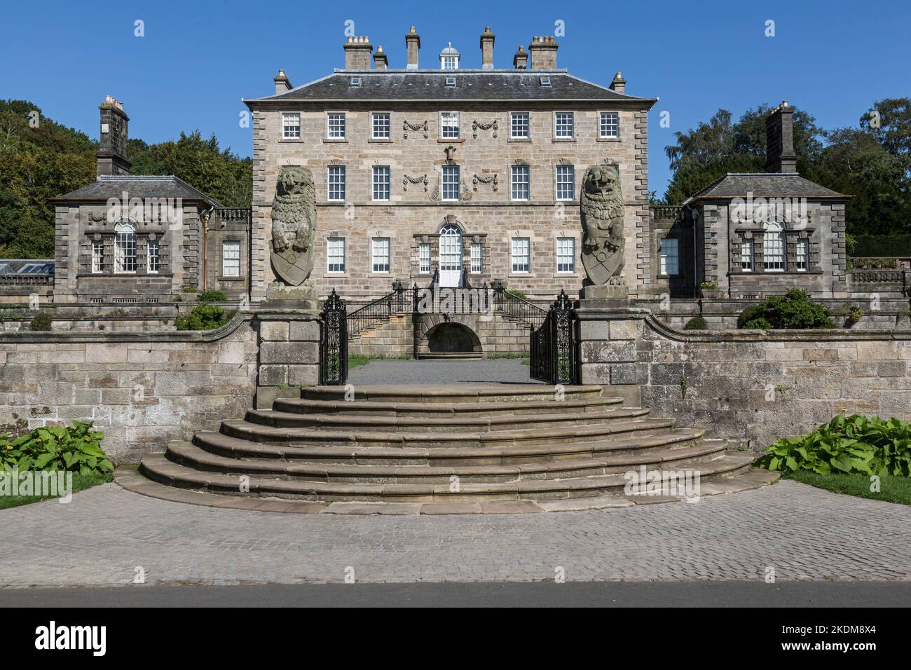 Pollok House géré par le National Trust for Scotland dans Pollok Country Park, Glasgow, Écosse, Royaume-Uni, Europe Banque D'Images