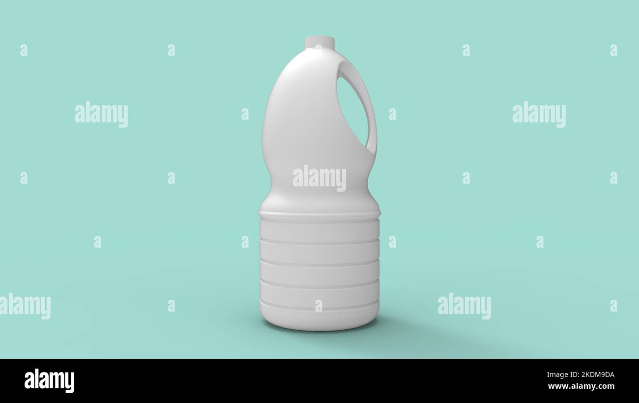 3D rendu d'un produit de maquette de bouteille d'emballage vide. Debout dans un espace vide promotion donner loin modèle de produit de soin de peau et de cheveux Banque D'Images
