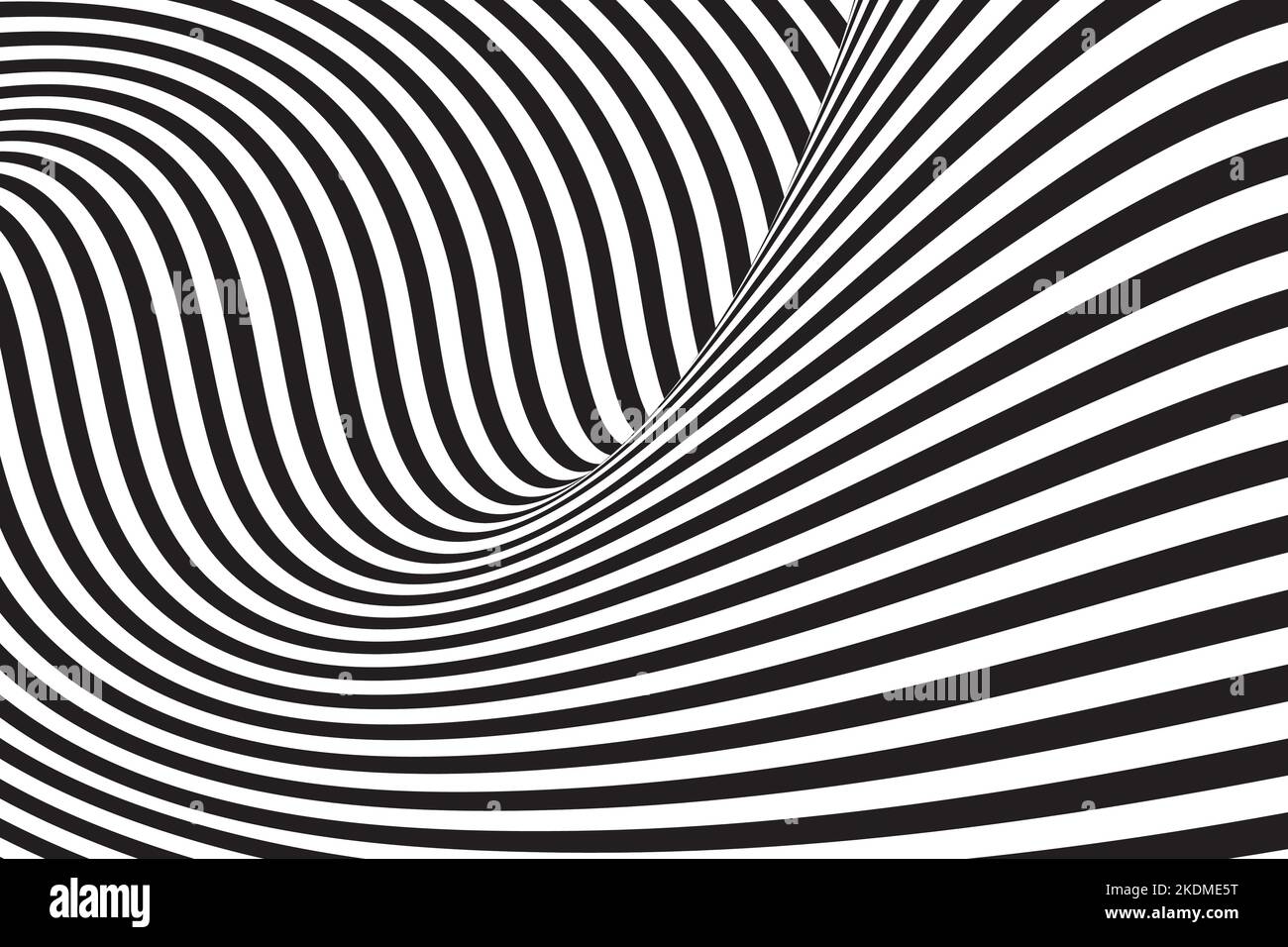 Arrière-plan abstrait à carreaux noir et blanc. Motif géométrique avec effet de distorsion visuelle. Illustration de Vecteur