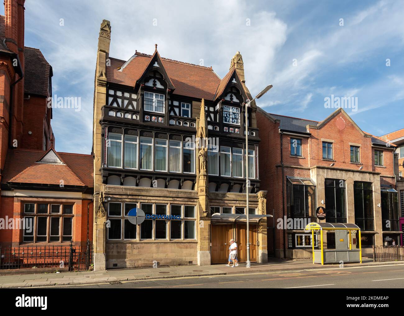 Liverpool, Royaume-Uni: Downing Property Management Company for Student accommodation, Myrtle Street Banque D'Images