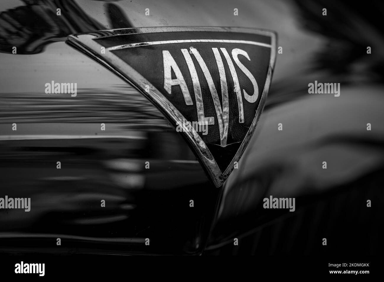 Alvis classic vintage car Banque d'images noir et blanc - Alamy