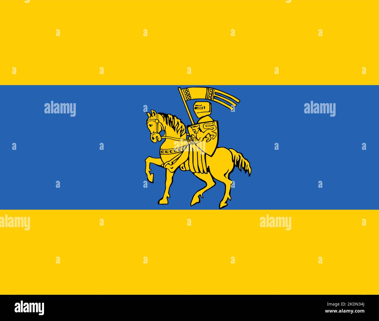 Illustration vectorielle officielle de la capitale régionale allemande de SCHWERIN, ALLEMAGNE Illustration de Vecteur