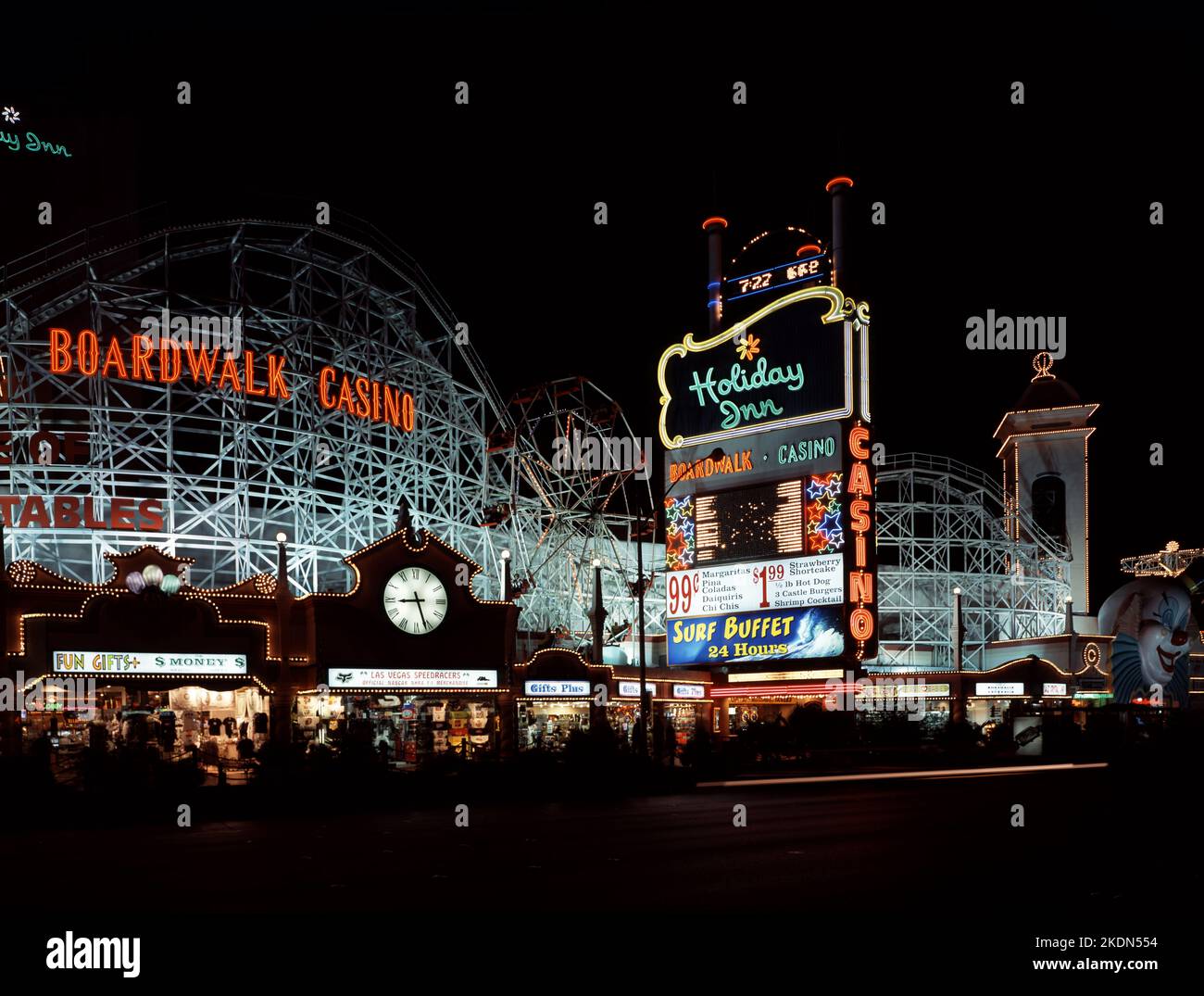 Holiday Inn's Boardwalk Hotel and Casino à Las Vegas, Nevada, c 1980s Banque D'Images