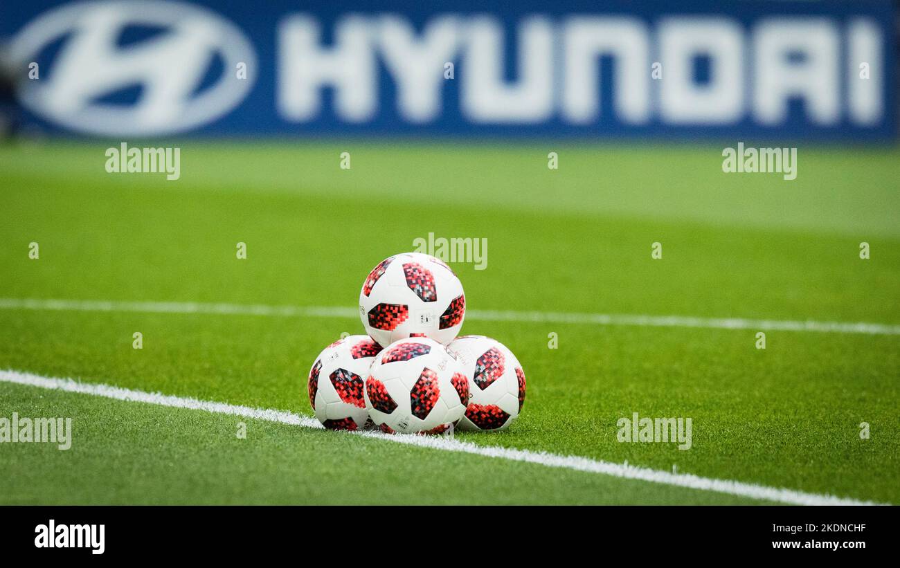 Moskau, 03.07.2018 Telstar adidas England - Kolumbien Copyright (nur fŸr journalistische Zwecke) par : Moritz MŸller, Wilhelm-Raabe-Str.18, 40470 DŸs Banque D'Images