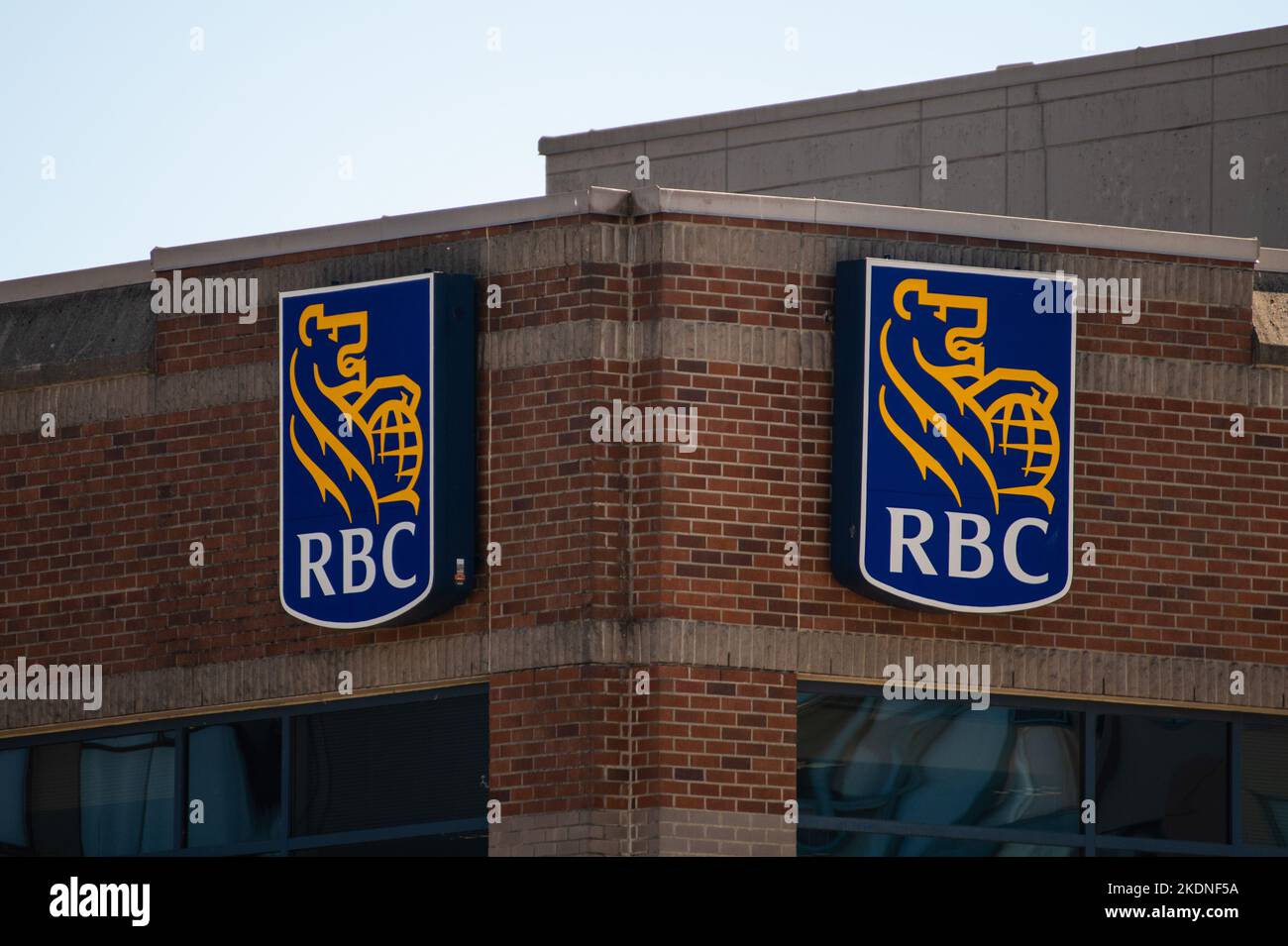 RBC signe à New Westminster, Colombie-Britannique, Canada Banque D'Images