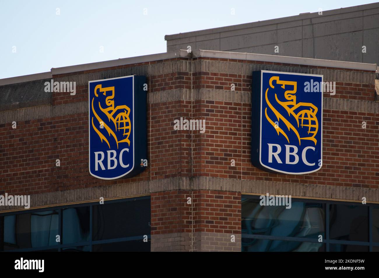 RBC signe à New Westminster, Colombie-Britannique, Canada Banque D'Images