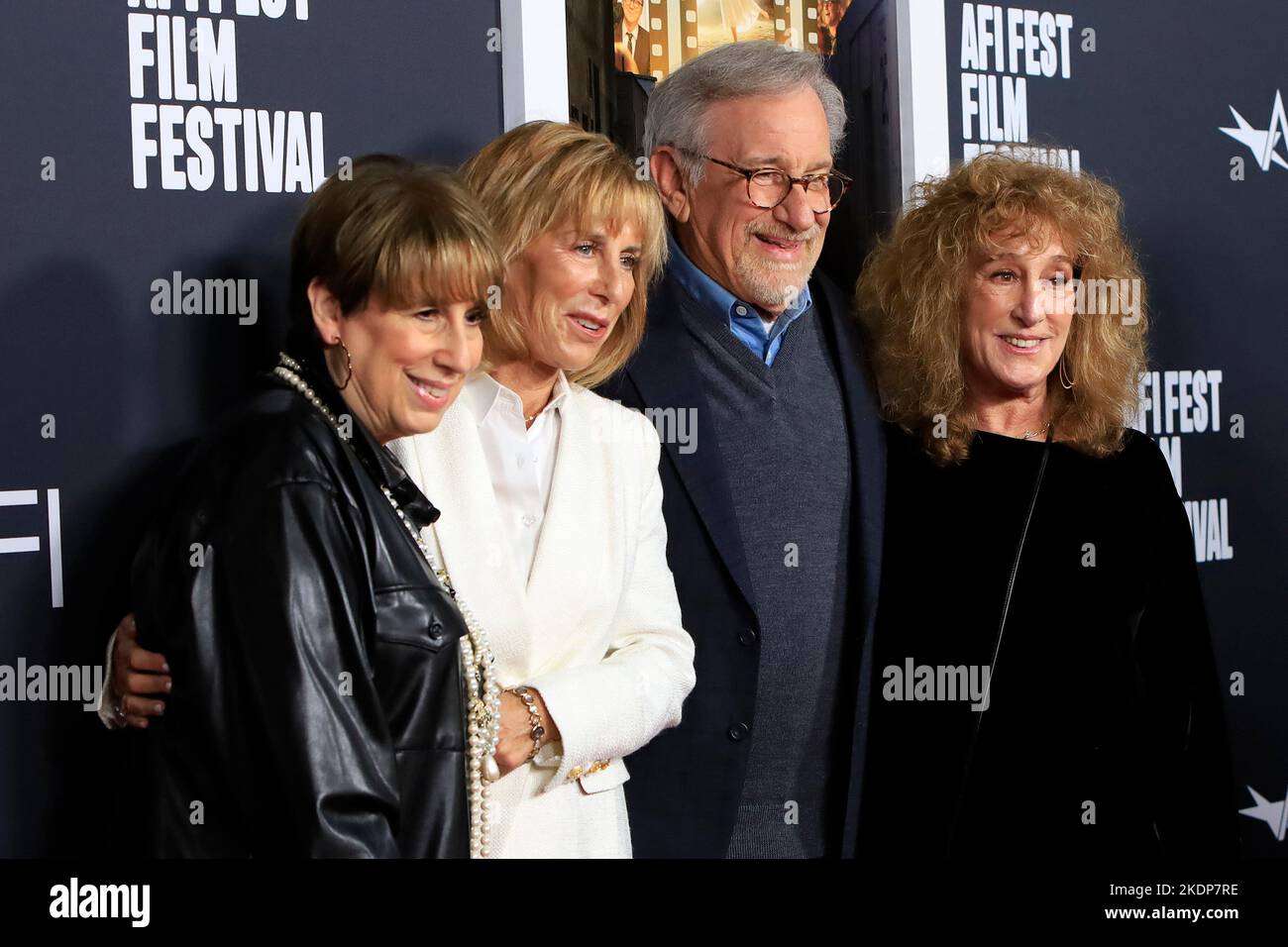 LOS ANGELES - 6 NOVEMBRE : Sue Spielberg, Anne Spielberg, Steven Spielberg, Nancy Spielberg au Fest de l'AFI - les Fabelmans au Théâtre chinois de TCL IMAX sur 6 novembre 2022 à Los Angeles, CA Banque D'Images