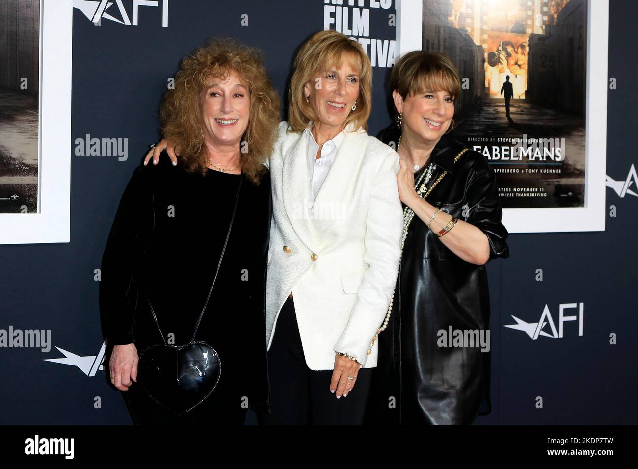 LOS ANGELES - 6 NOVEMBRE : Anne Spielberg, Nancy Spielberg, Sue Spielberg au Fest de l'AFI - les Fabelmans au Théâtre chinois de TCL IMAX sur 6 novembre 2022 à Los Angeles, CA Banque D'Images