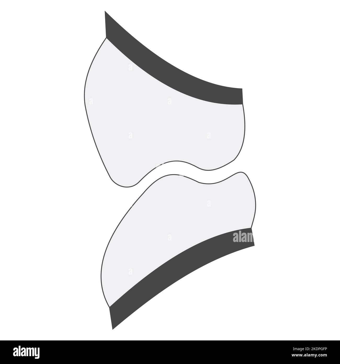 Dents de morsure, dent de mastication d'occlusion, problème de malocclusion dentaire, morsure orthognathique Illustration de Vecteur