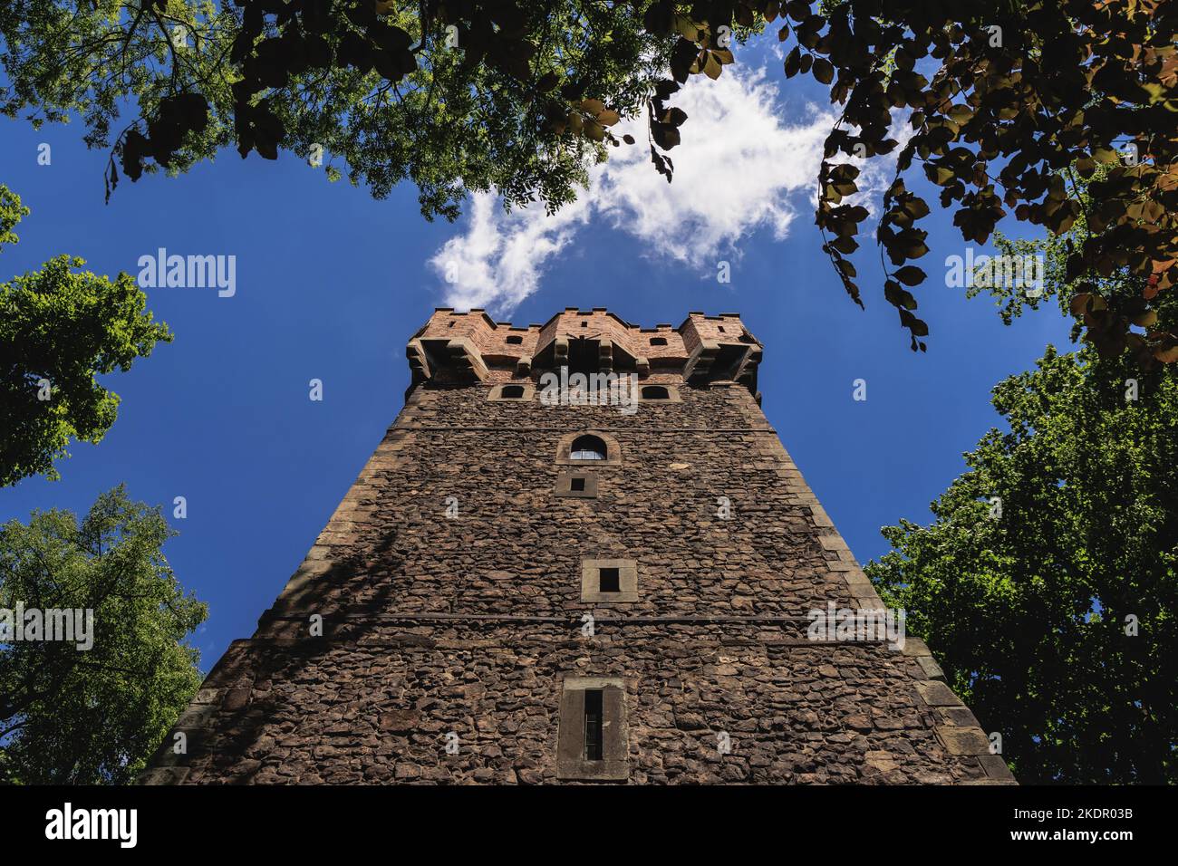 Tour Piast, partie du château de Cieszyn, bastion gothique-renaissance de la ville frontalière de Cieszyn en Pologne Banque D'Images