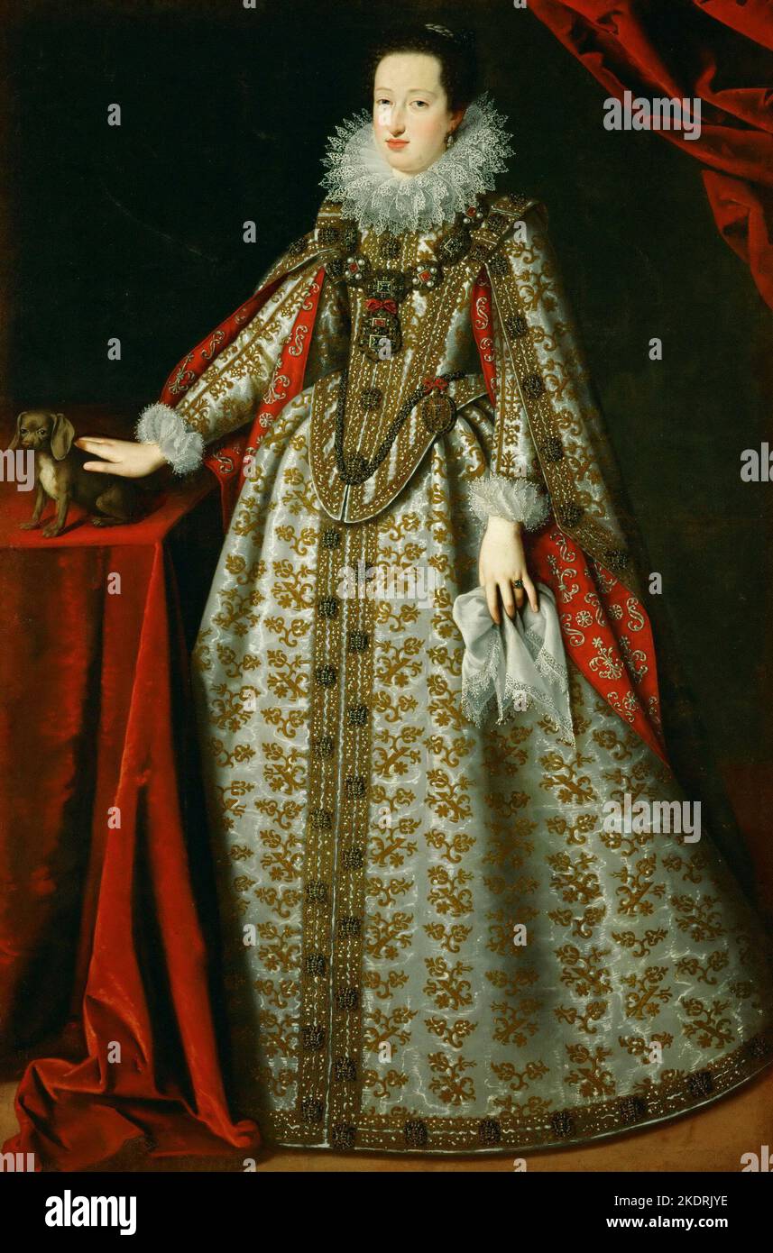 Justus Sumermans (Giusto). Eleonora Gonzaga (1598-1655), épouse de Ferdinand II, en robe de mariée. Banque D'Images