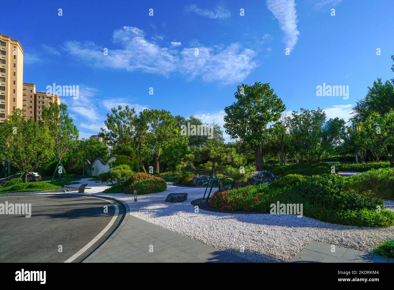 Vue sur le canal nord de Tianjin Section du Grand Canal Beijing-Hangzhou Banque D'Images