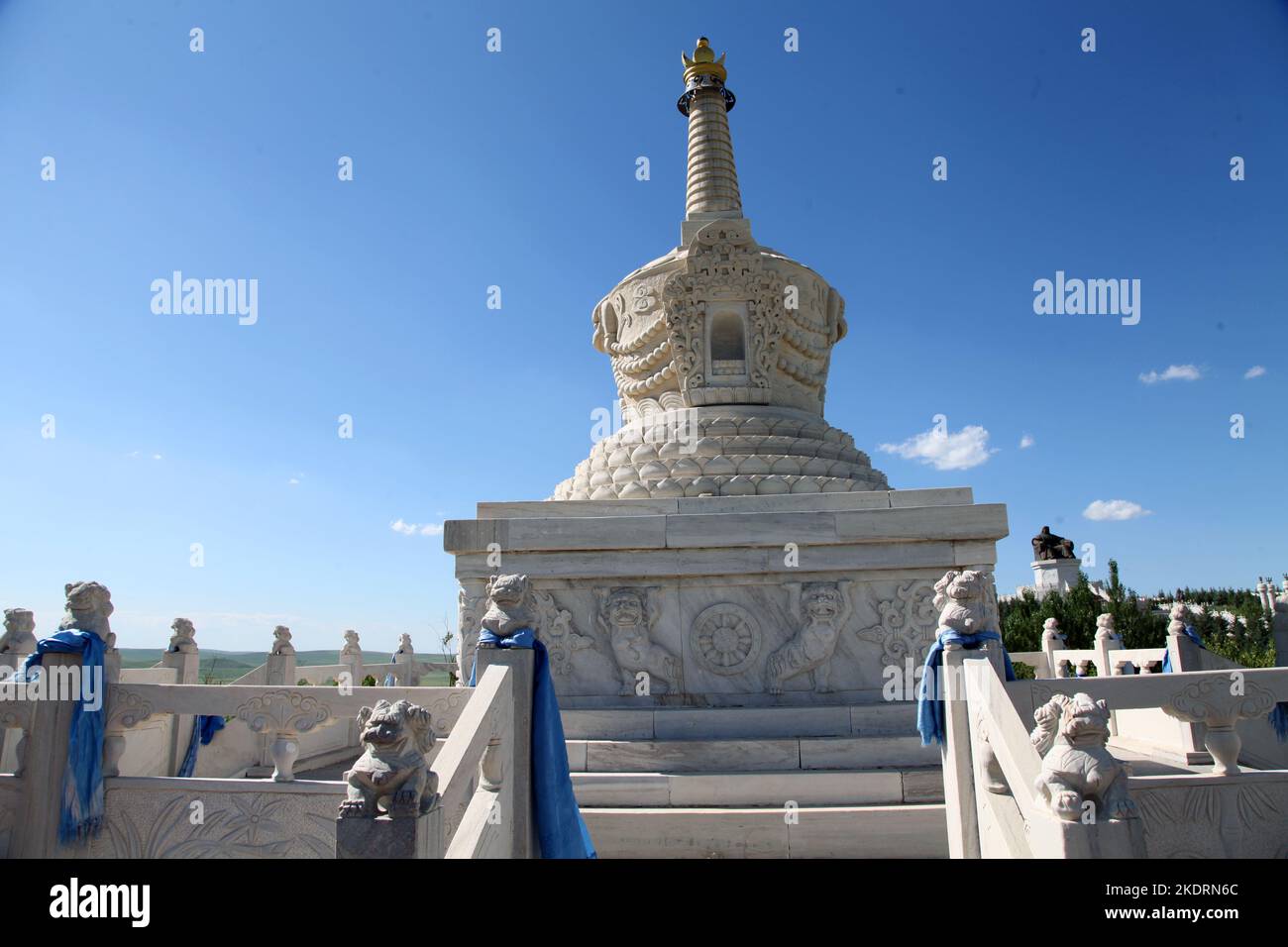 Mongolie intérieure ouest ujimqin : était le sanctuaire bouddhiste ulam wutai Banque D'Images