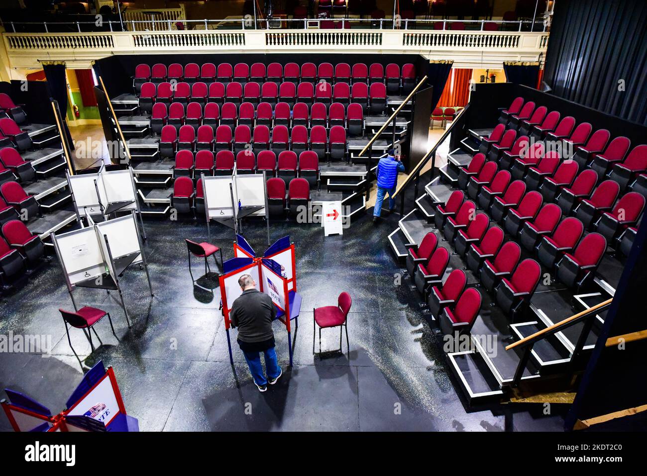 Lors des élections de mi-mandat de 2022 dans la capitale de l'État du Vermont, Montpelier, VT, États-Unis. Banque D'Images