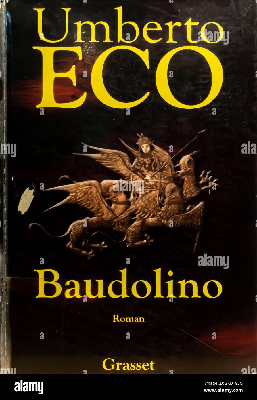 Roman de Baudolino par Umberto Eco 2000 Banque D'Images