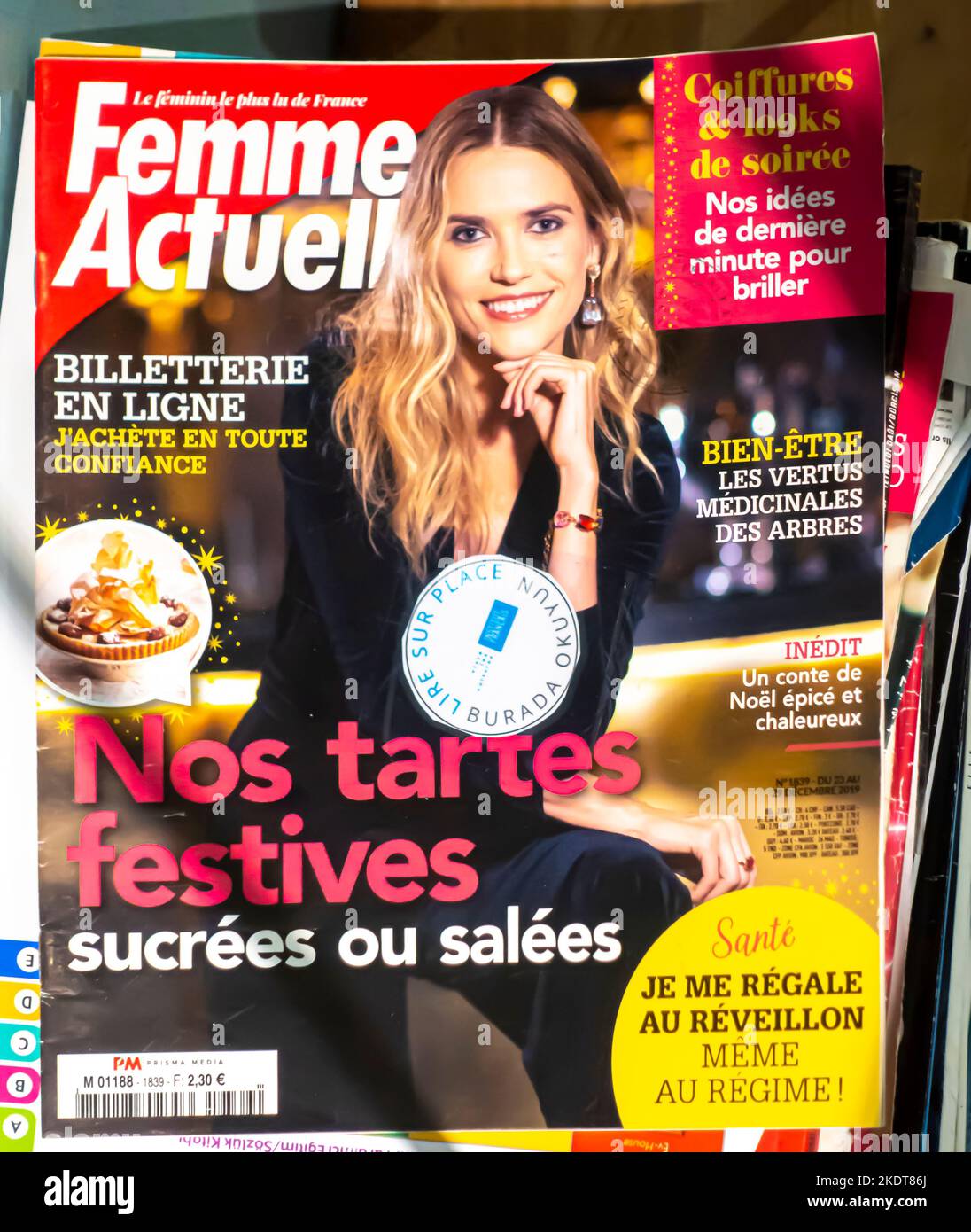 Couverture du magazine Femme Actuelle - décembre 2019 Photo Stock - Alamy