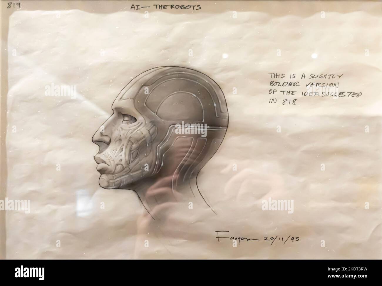 Dessins de conception de production pour A.I. par l'artiste fangorn engagé par Stanley Kubrick qui était à l'origine attaché au projet Banque D'Images