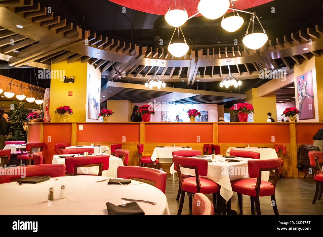 Intérieur d'une grilladerie brésilienne à Niagara Falls Ontario Canada Banque D'Images