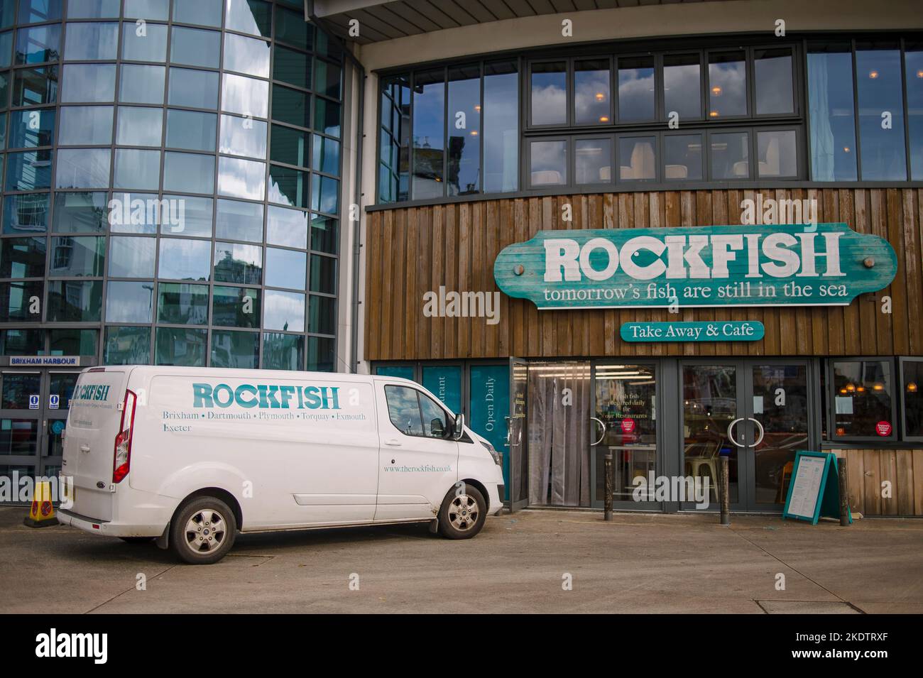 Photo de Jim Wileman - Mitch Tonks and Rockfish Business Feature, tourné à Brixham, South Devon, Royaume-Uni. Banque D'Images