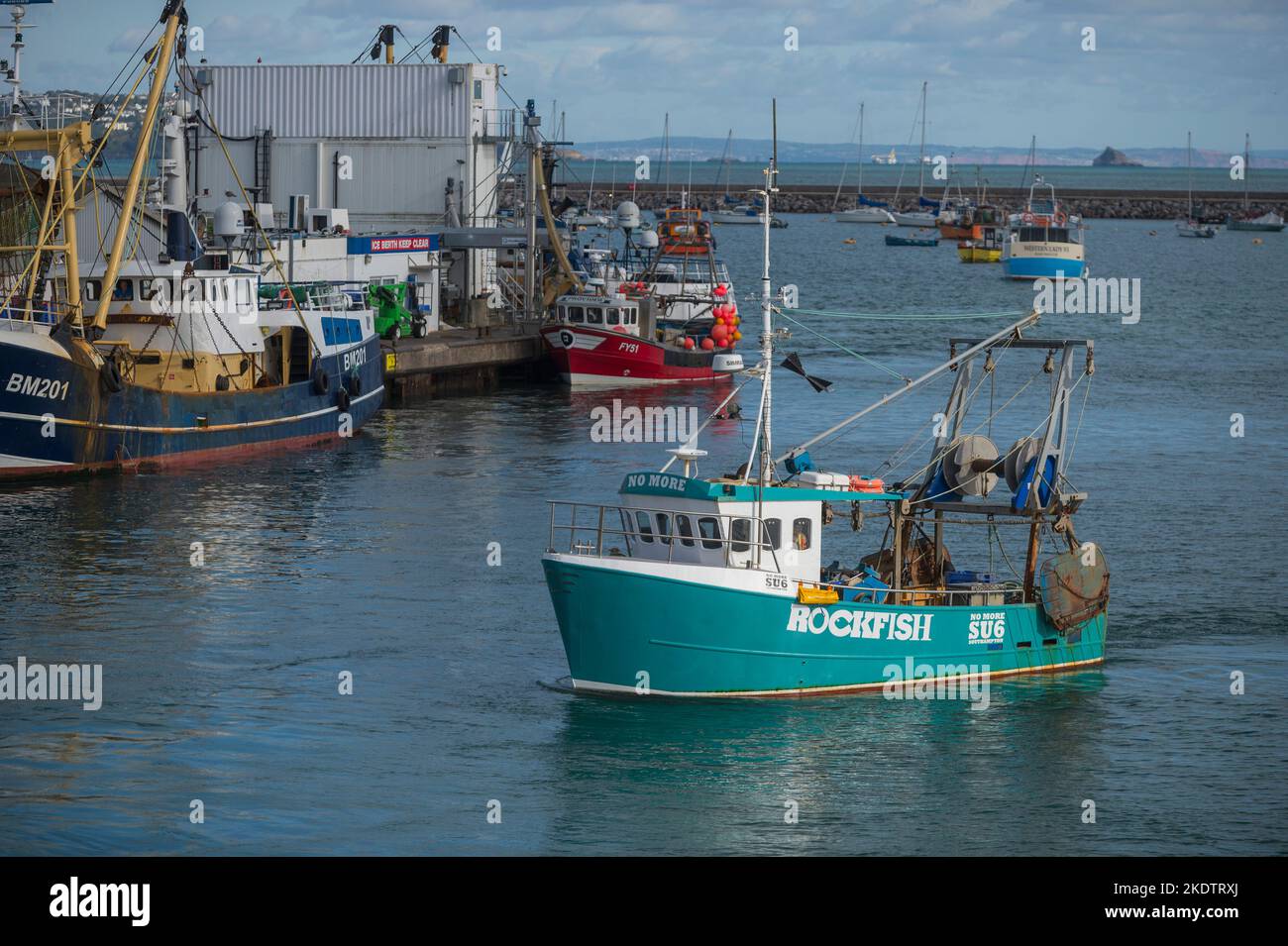 Photo de Jim Wileman - Mitch Tonks and Rockfish Business Feature, tourné à Brixham, South Devon, Royaume-Uni. Banque D'Images