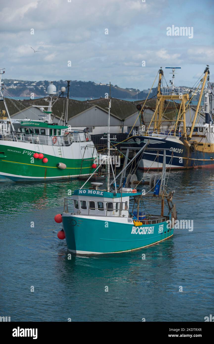 Photo de Jim Wileman - Mitch Tonks and Rockfish Business Feature, tourné à Brixham, South Devon, Royaume-Uni. Banque D'Images