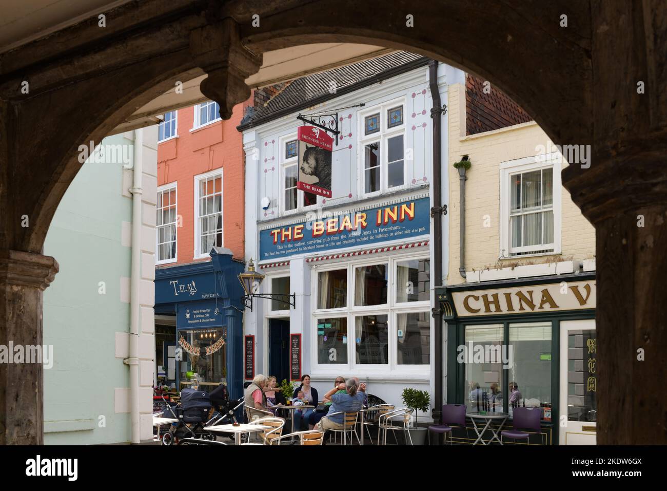 The Bear Inn, Market place, Faversham, Kent, Angleterre, ROYAUME-UNI Banque D'Images