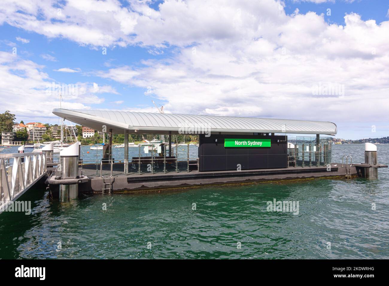 Le quai du ferry de North Sydney dans le port de Sydney Banque D'Images