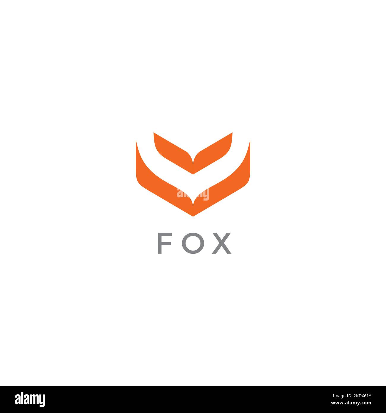Logo Fox simple. Fox Icon Design Illustration de Vecteur
