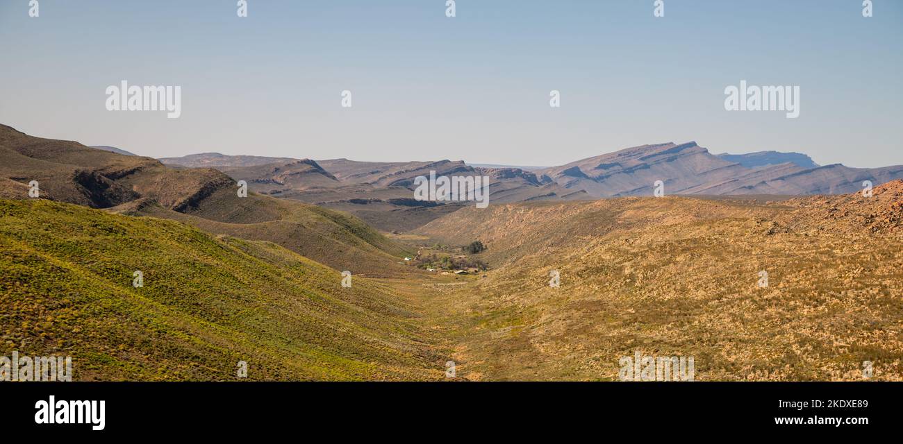 Panorama du paysage dans les montagnes de Cederberg près des escapades de Red Cederberg Banque D'Images