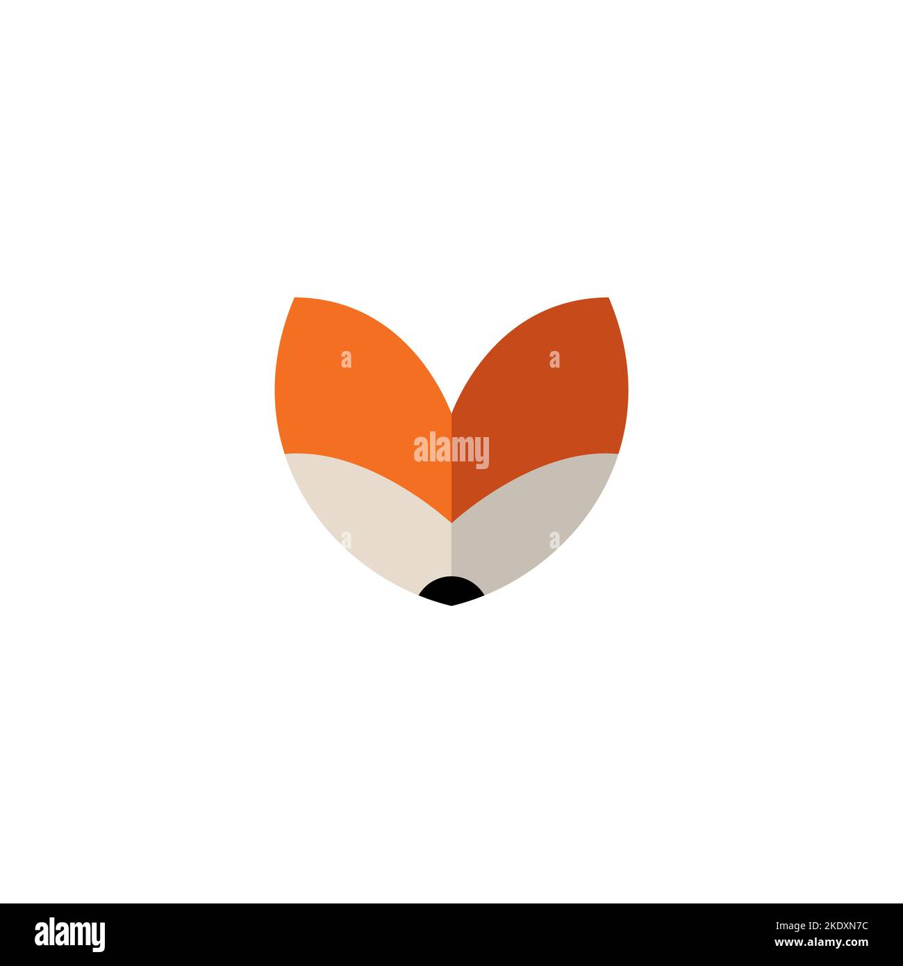 Logo Fox, logo Fox Icon Design Illustration de Vecteur