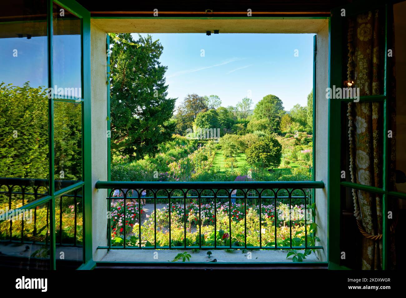 Giverny Normandie France. La maison de Monet. Le jardin Banque D'Images
