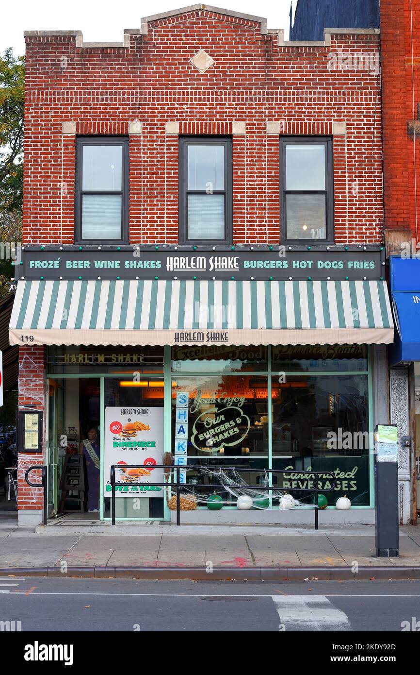 Harlem Shake, 119 5th Ave, Brooklyn, New York, New York, New York, boutique photo d'un restaurant rapide et décontracté à Park Slope. Banque D'Images
