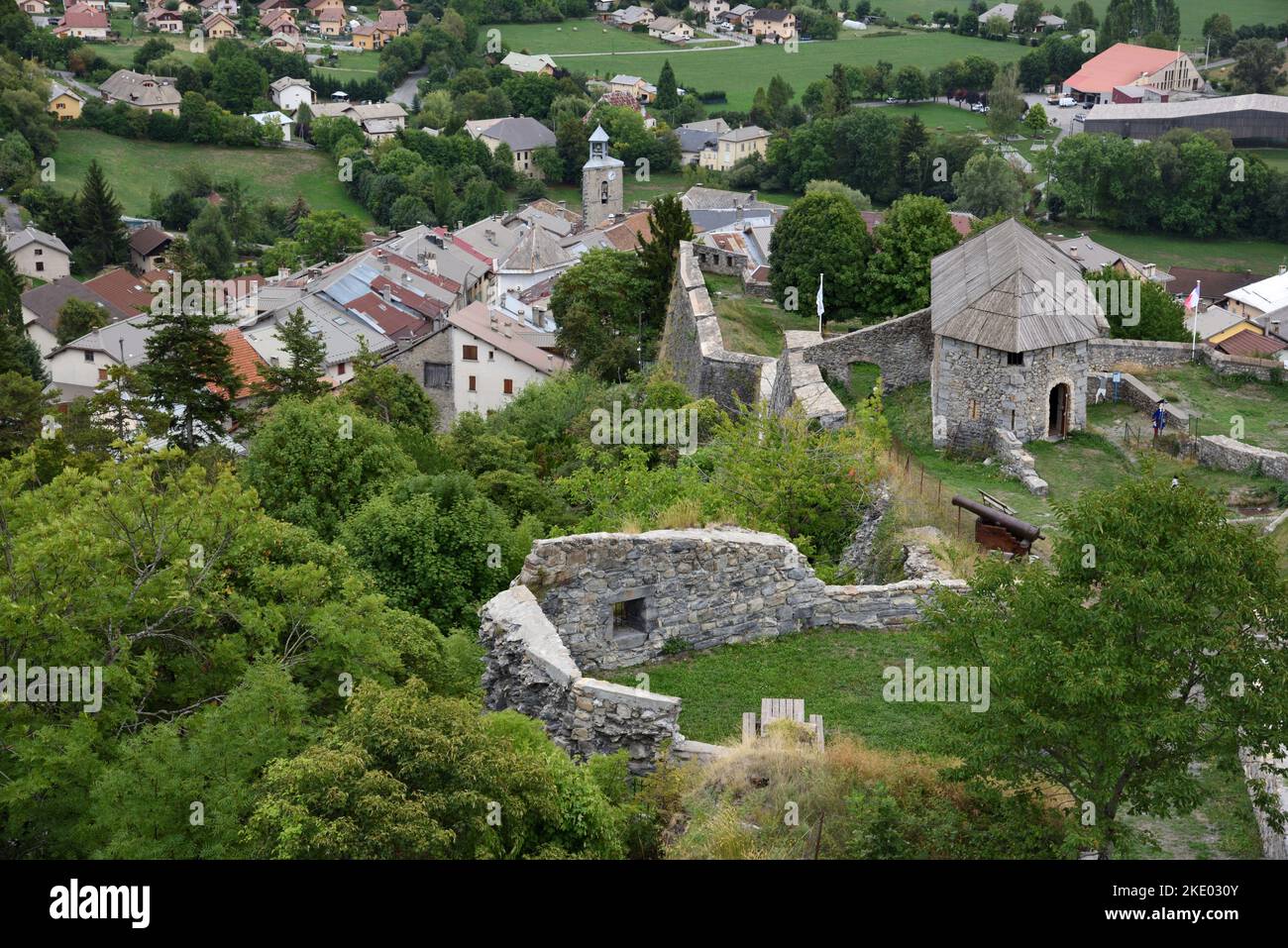 Citadelle ou forteresse Vauban et vue sur la vieille ville ou le quartier historique de Seyne-les-Alpes-de-haute-Provence Provence Provence France Banque D'Images