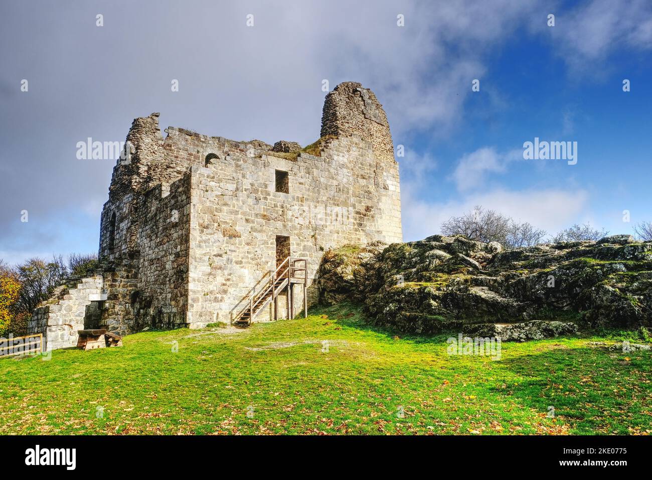 Ancien château de Primda dans la partie ouest de la république tchèque Banque D'Images