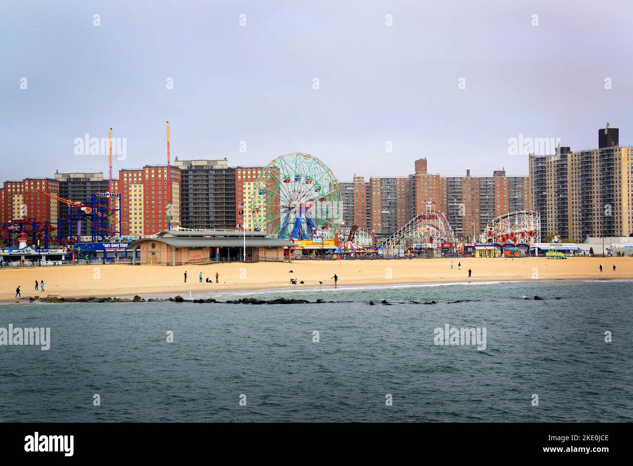 La station balnéaire de Coney Island près de New York Banque D'Images