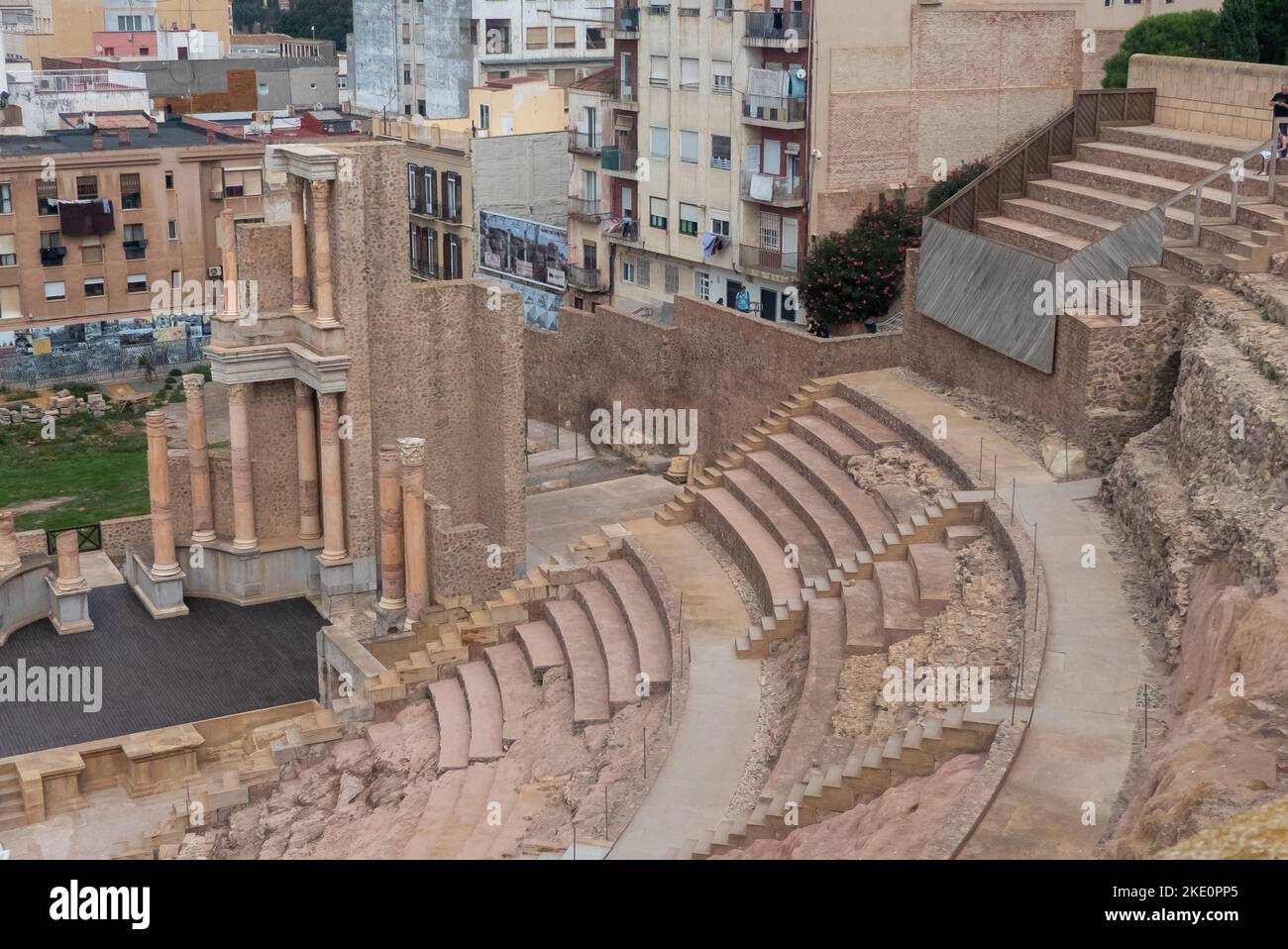 Andalousie en Espagne: Le Teatro Romano de Cartagena Banque D'Images