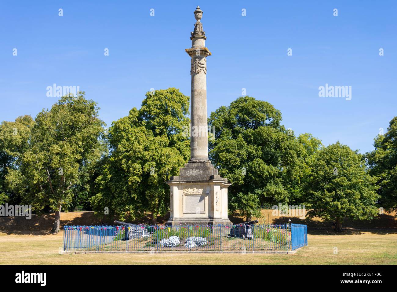 Hereford Château vert Admiral Horatio Nelson Memorial sur le château vert Hereford Herefordshire Angleterre GB Europe Banque D'Images
