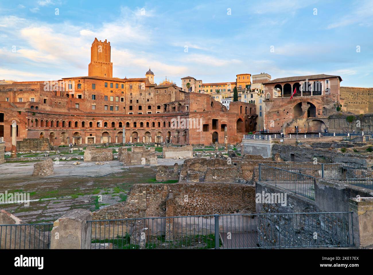 Rome Lazio Italie. Marché de Trajan à Fori Imperiali. Forum de Trajan Banque D'Images