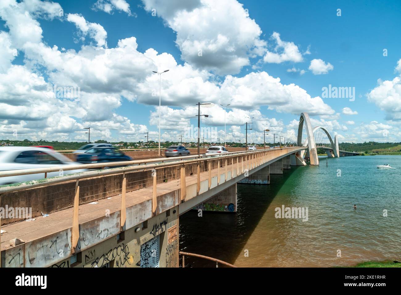 Brasilia, Brésil - 28 février 2022: Ponte Juscelino Kubitschek Banque D'Images