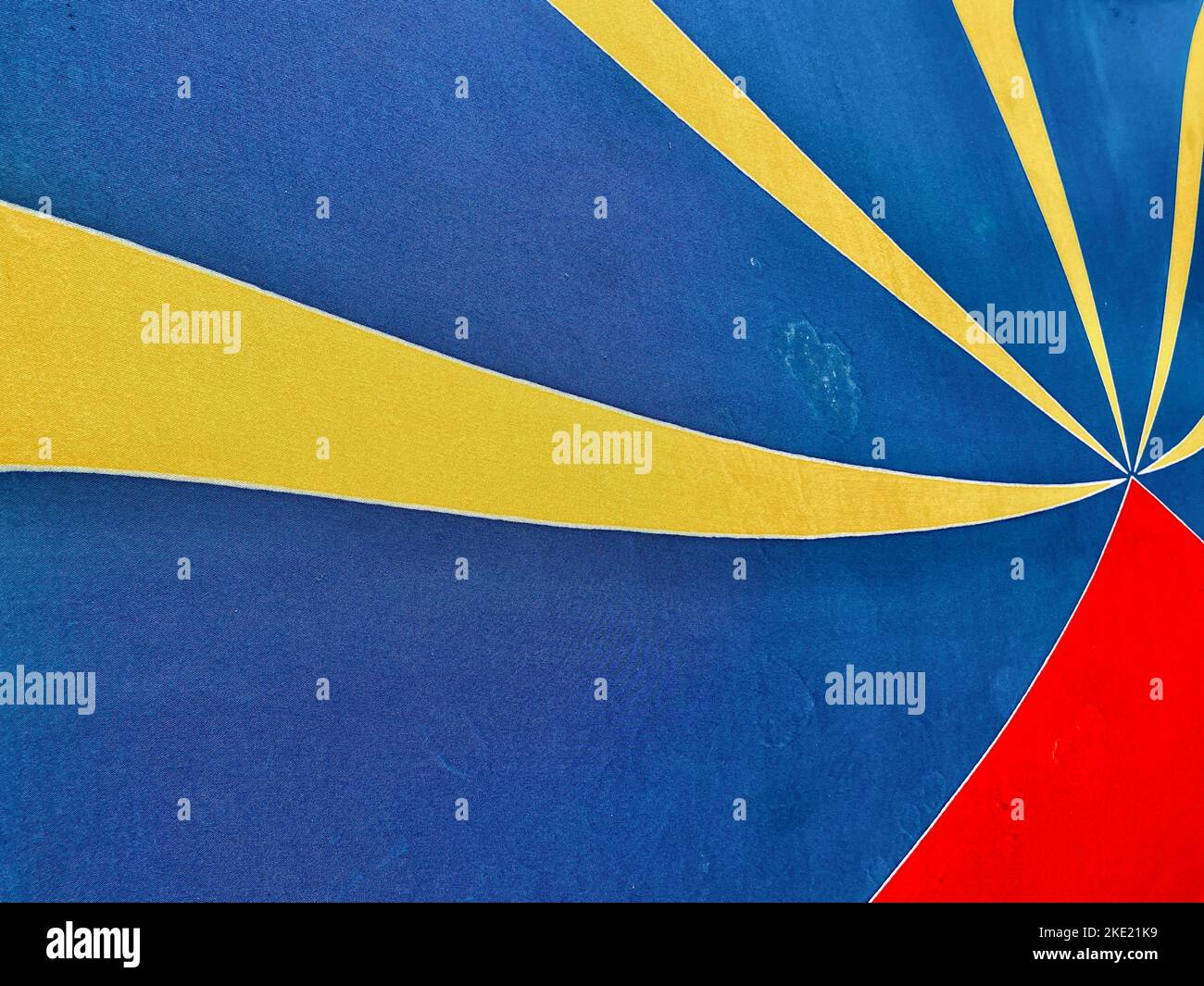 Un drapeau de réunion coloré île française Banque D'Images