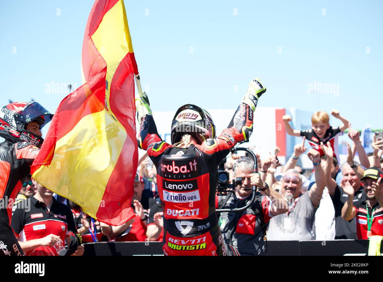 Divers emplacements, divers emplacements, Italie, 09 novembre 2022, N°19 Alvaro Bautista ESP Ducati Panigale V4R ARUBA.IT Racing - Ducati pendant 2022 Superbike SBK Archives de portraits de saison - World Superbike - SBK Banque D'Images