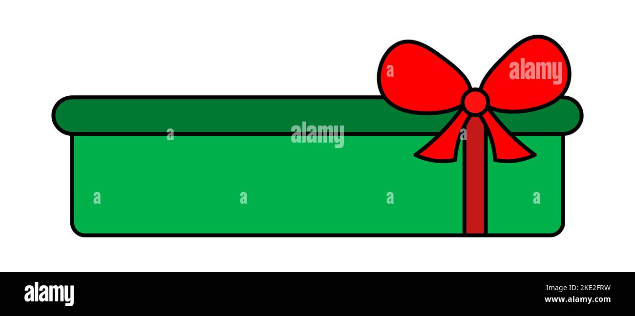 Présent. Boîte surprise. Illustration vectorielle colorée. Arrière-plan isolé. Style de dessin animé. Cadeau coloré. Ambiance festive. Idée de web design, sticker. Illustration de Vecteur