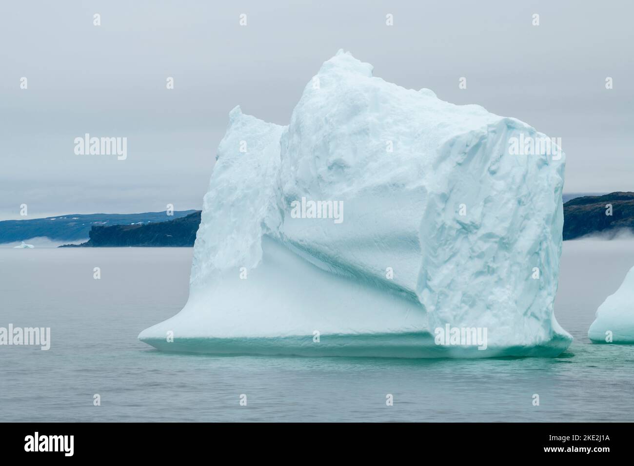 Iceberg géant, Goose Cove, Terre-Neuve-et-Labrador, T.-N.-L., Canada Banque D'Images