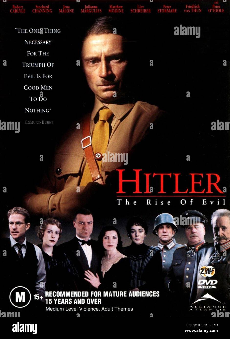 HITLER : LA MONTÉE DU MAL, ROBERT CARLYLE DVD COVER, 2003 Banque D'Images
