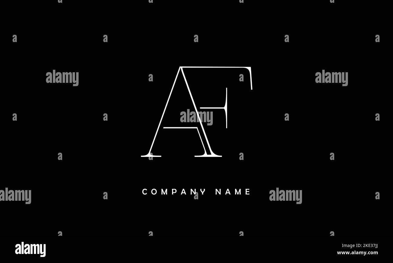 AF, FA lettres abstraites logo Monogramme Illustration de Vecteur