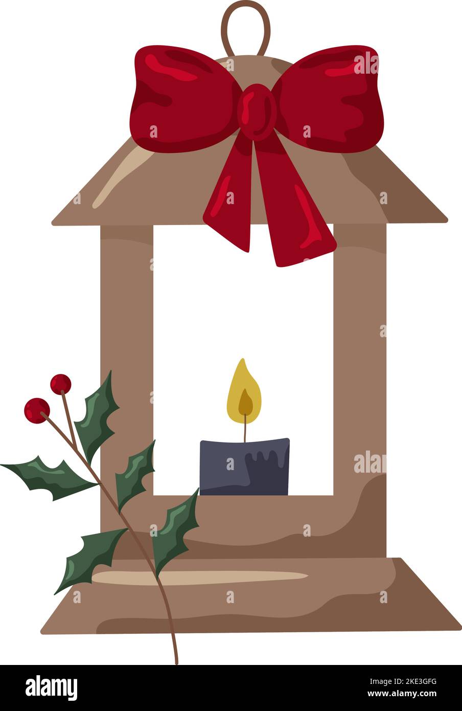 Bougies allumées. Jolie décoration intérieure en forme de hygge dessinée à la main ensemble d'illustrations vectorielles. Élément décoratif de Noël. Bougie style boho Chtistmas. Illustration de Vecteur