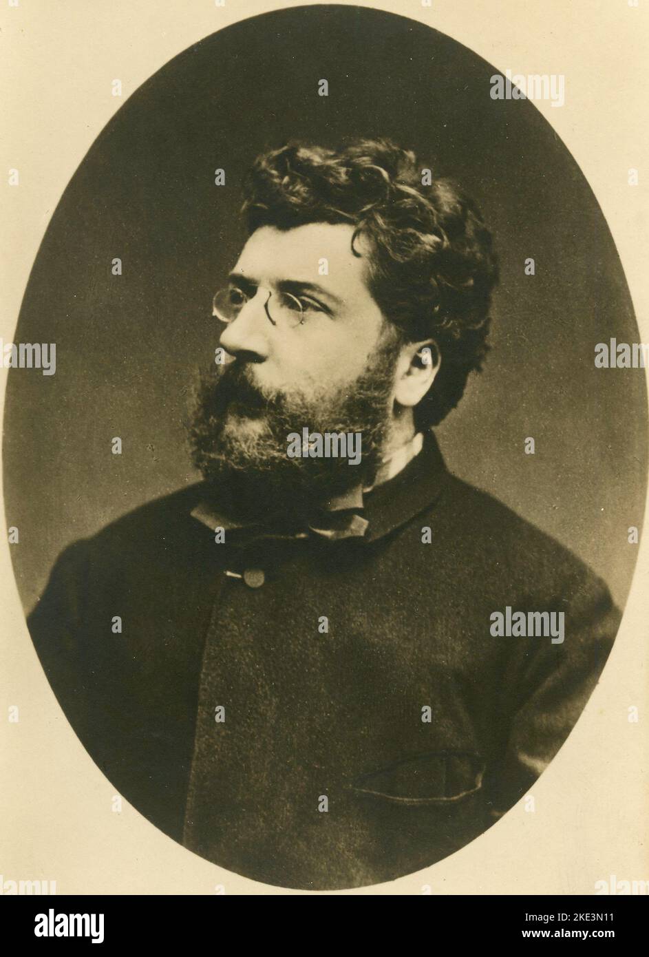 Portrait du compositeur français Georges Bizet, 1800s Banque D'Images